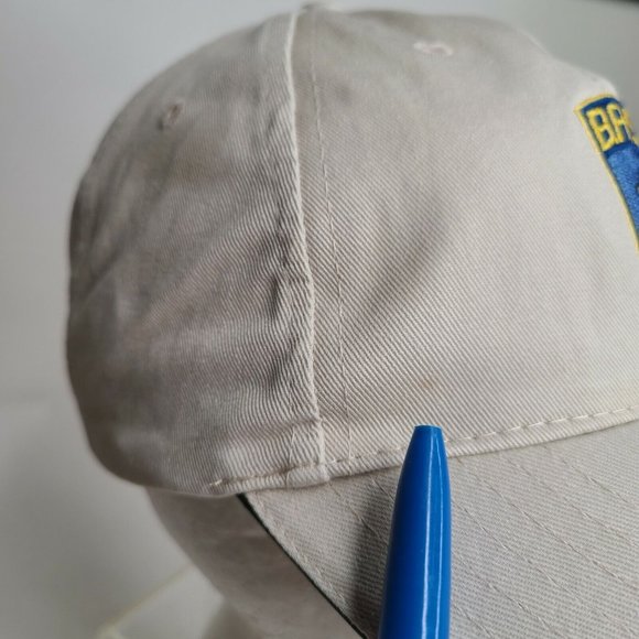 Bass Pro Shop Hat Lot of 2 Blue Embroidered Cotton Strapback Green Trucker Snap - Picture 5 of 12